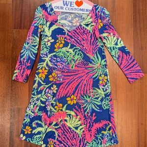 Lilly Pulitzer Vibrant Blue and Pink Kids Dress